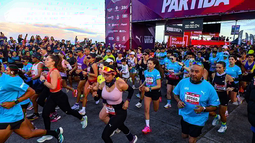 Chile y Colombia se imponen en los 42K de la Maratón de Viña 2025