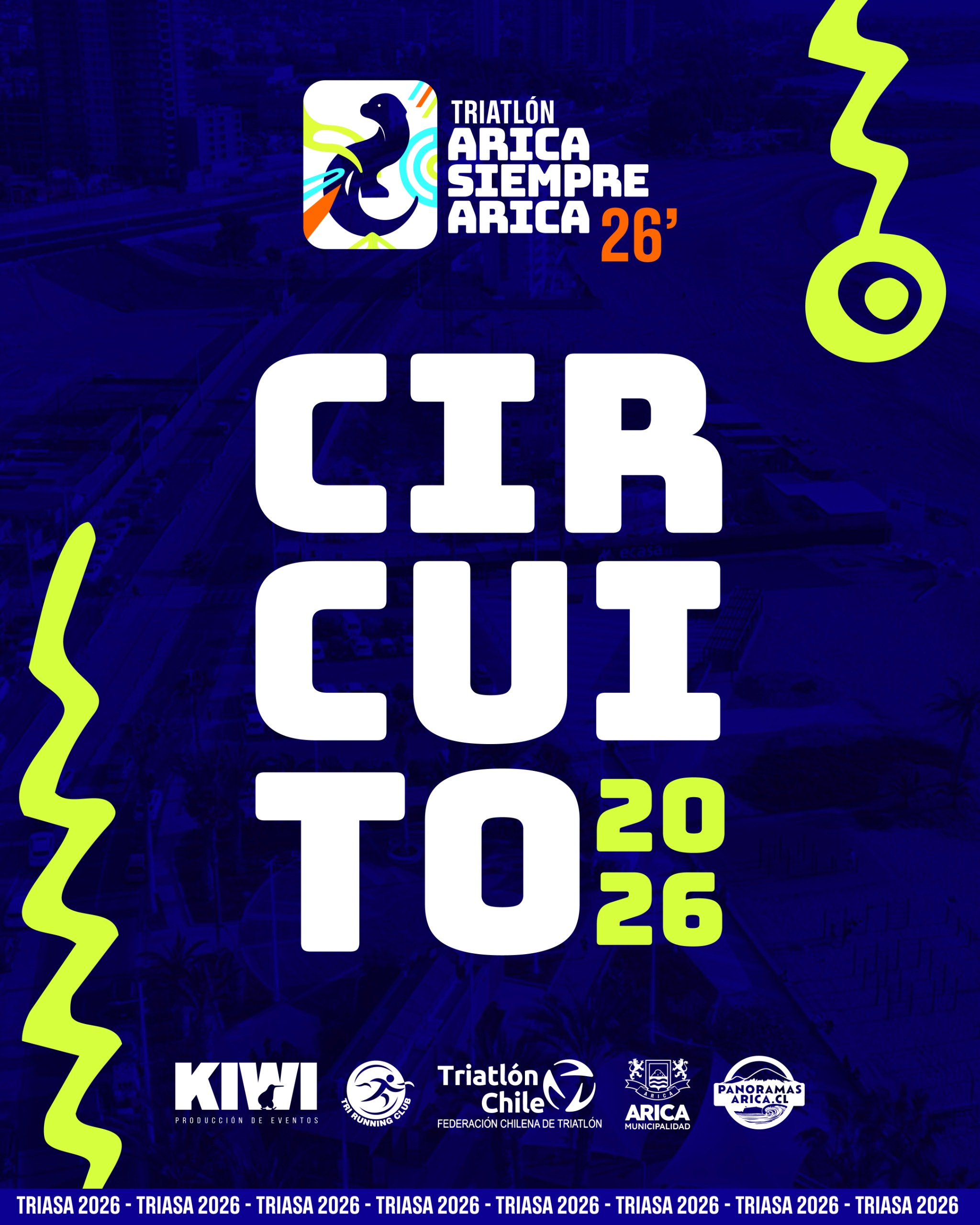 TRIASA 2026: así serán los recorridos de natación, ciclismo y pedestrismo en Arica